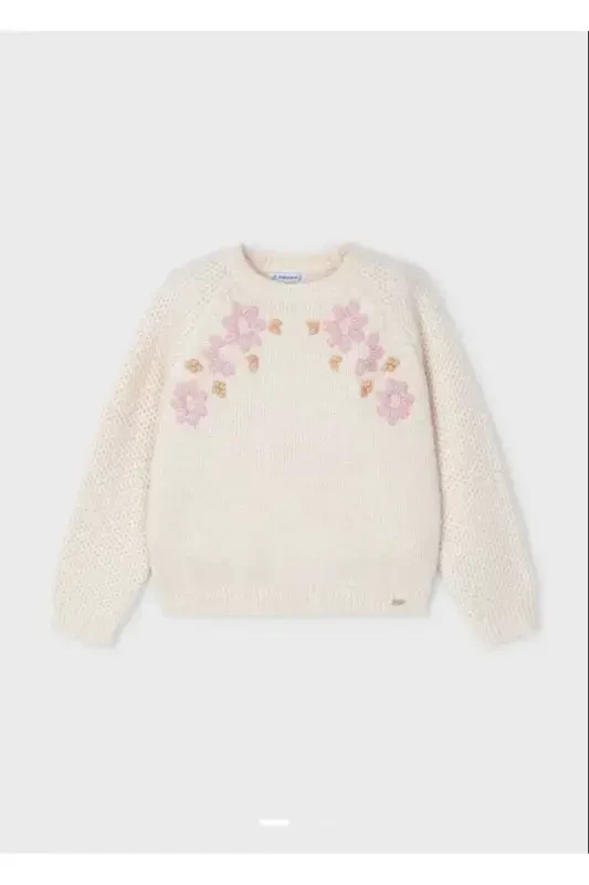 Girls' Floral Sweater 4354 - MAYORAL