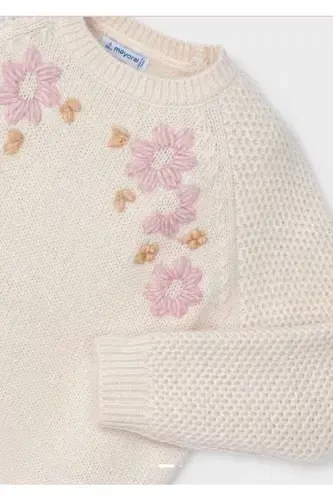 Girls' Floral Sweater 4354 - 3