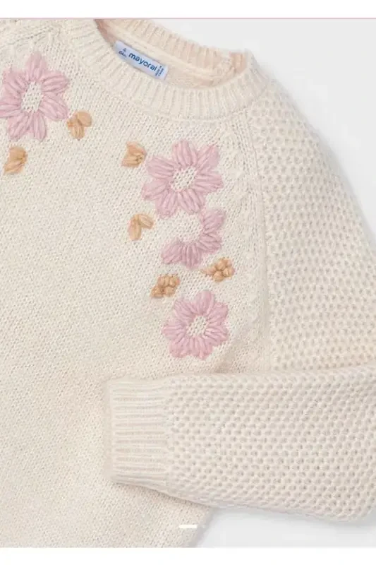 Girls' Floral Sweater 4354 - 3