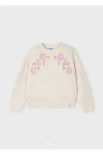 Girls' Floral Sweater 4354 - 4