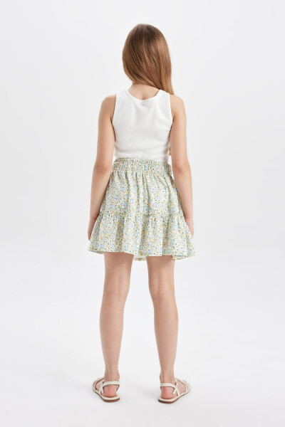 Girls' Floral Viscose Skirt B4459A824SM - 5