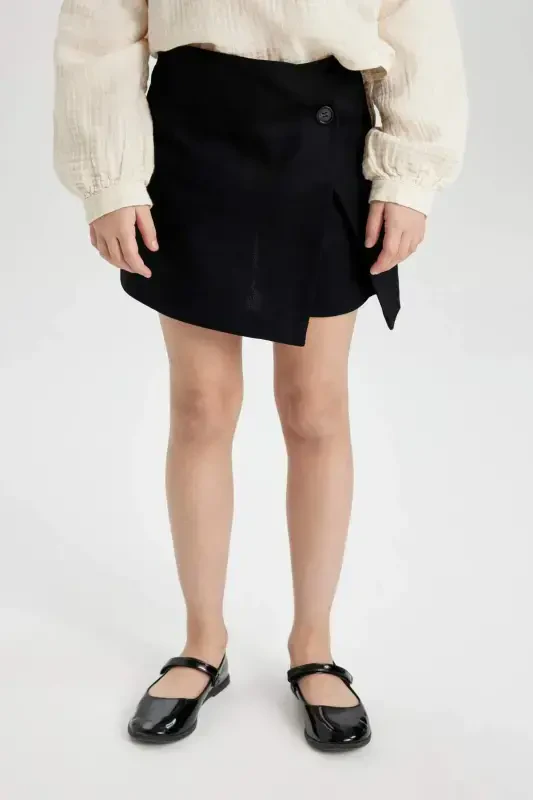 Girls Gabardine Shorts Skirt C0127A824SM - 3