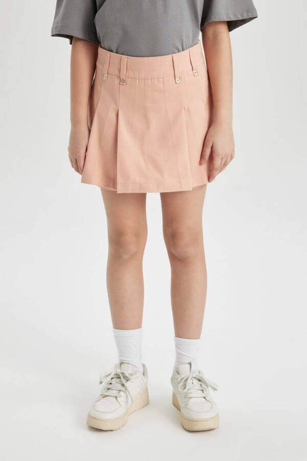 Girls' Gabardine Shorts Skirt Salmon - 5