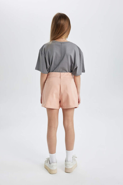 Girls' Gabardine Shorts Skirt Salmon - 6