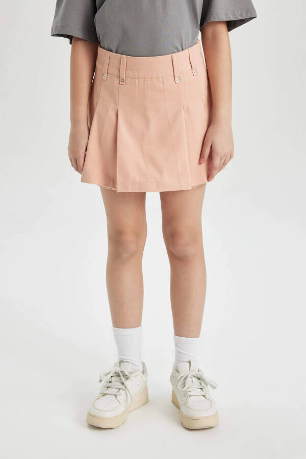 Girls' Gabardine Shorts Skirt Salmon - 8