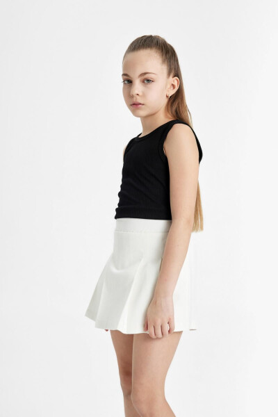 Girls' Gabardine Skirt C4879A824SM - 3