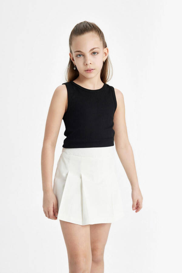 Girls' Gabardine Skirt C4879A824SM - 4