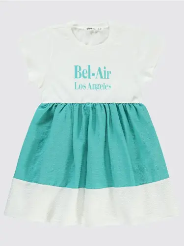 Girls Girl Dress 2-5 Years Old Green-Green - 1