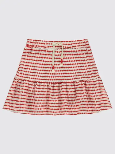 Girls Girl Skirt 6-9 Years Coral-Coral - 3