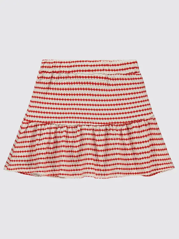 Girls Girl Skirt 6-9 Years Coral-Coral - 4