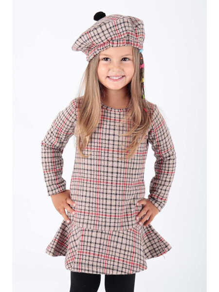 Girls' Hat and Ruffle Trend Dress Ak2200 - 1