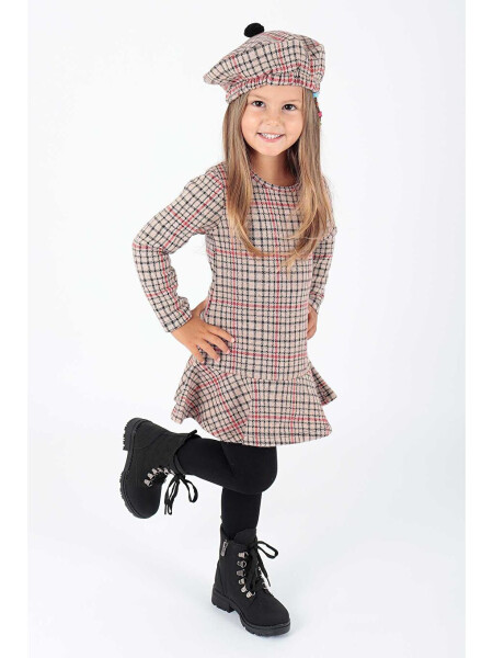 Girls' Hat and Ruffle Trend Dress Ak2200 - 2