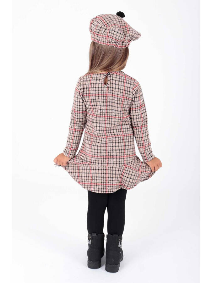 Girls' Hat and Ruffle Trend Dress Ak2200 - 3