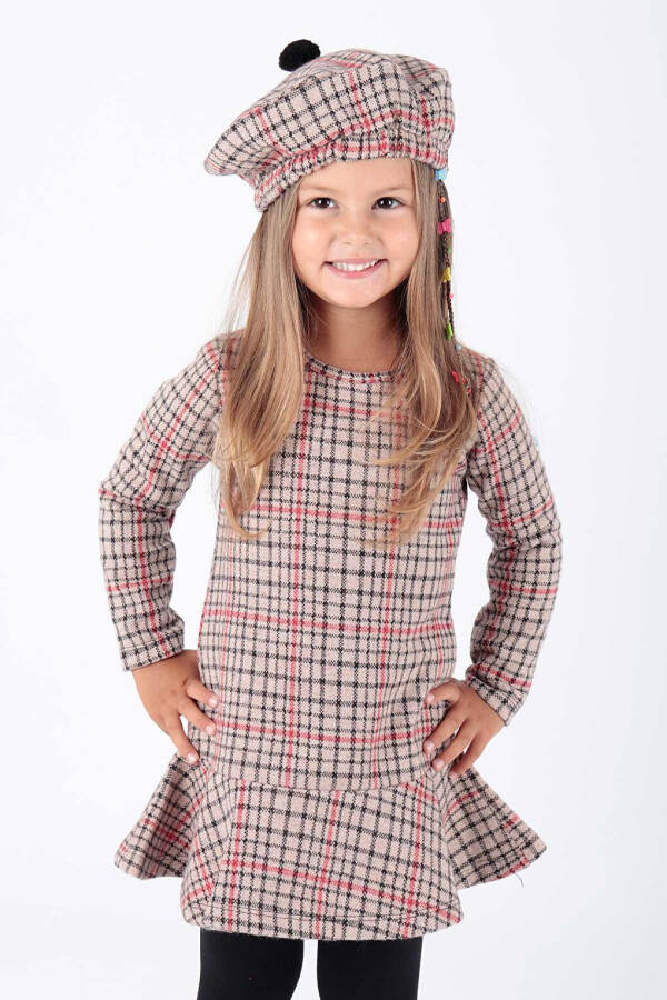 Girls' Hat and Ruffle Trend Dress Ak2200 - 6