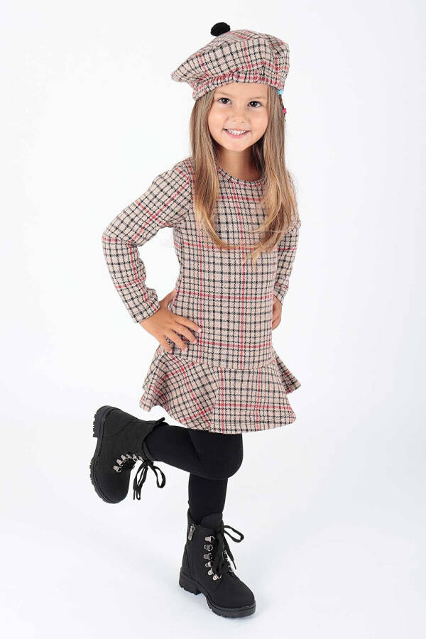 Girls' Hat and Ruffle Trend Dress Ak2200 - 7