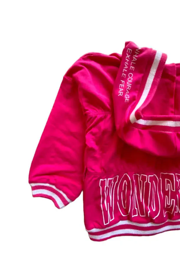 Girls' Hooded Relaxed Fit Seasonal Pocket Zippered Cardigan - 4