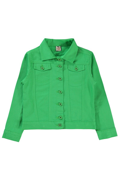 Girls Jacket 10-13 Years Old Green - 3