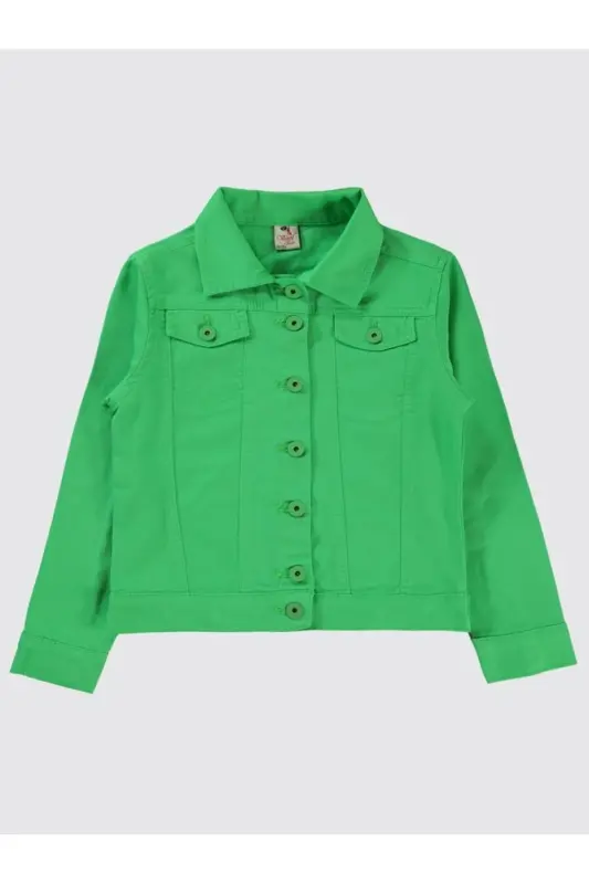 Girls Jacket 10-13 Years Old Green - 1