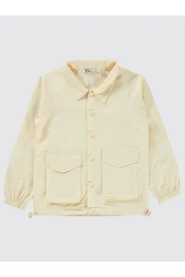 Girls' Jacket 6-9 Years Ecru - 1