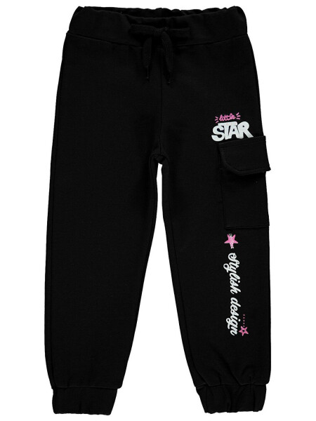 Girls Kids Sweatpants 2-5 Years Black - 3