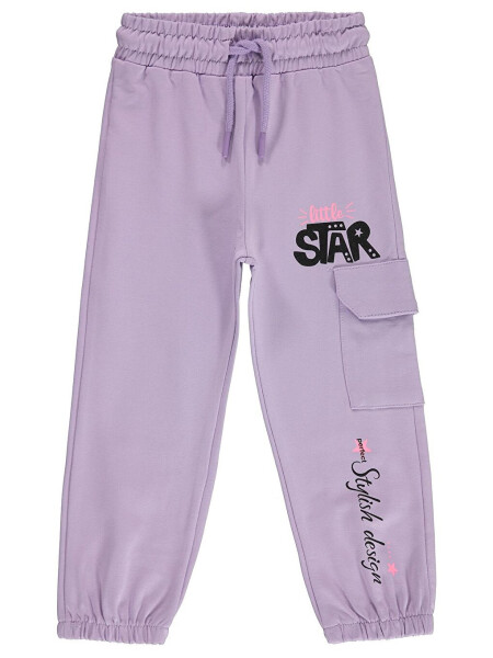 Girls Kids Sweatpants 2-5 Years Digital Lavender - 3