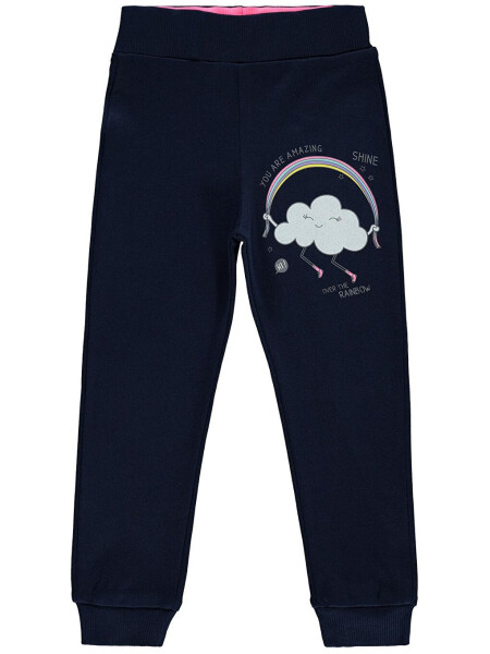 Girls Kids Sweatpants 2-5 Years Navy Blue - 3