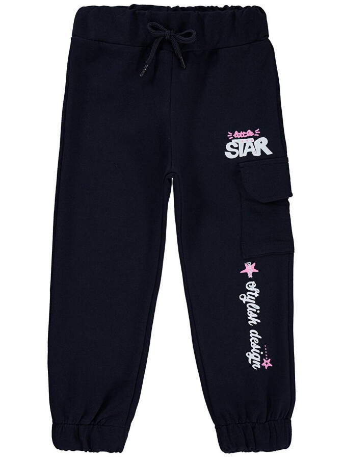 Girls Kids Sweatpants 2-5 Years Navy Blue - 3