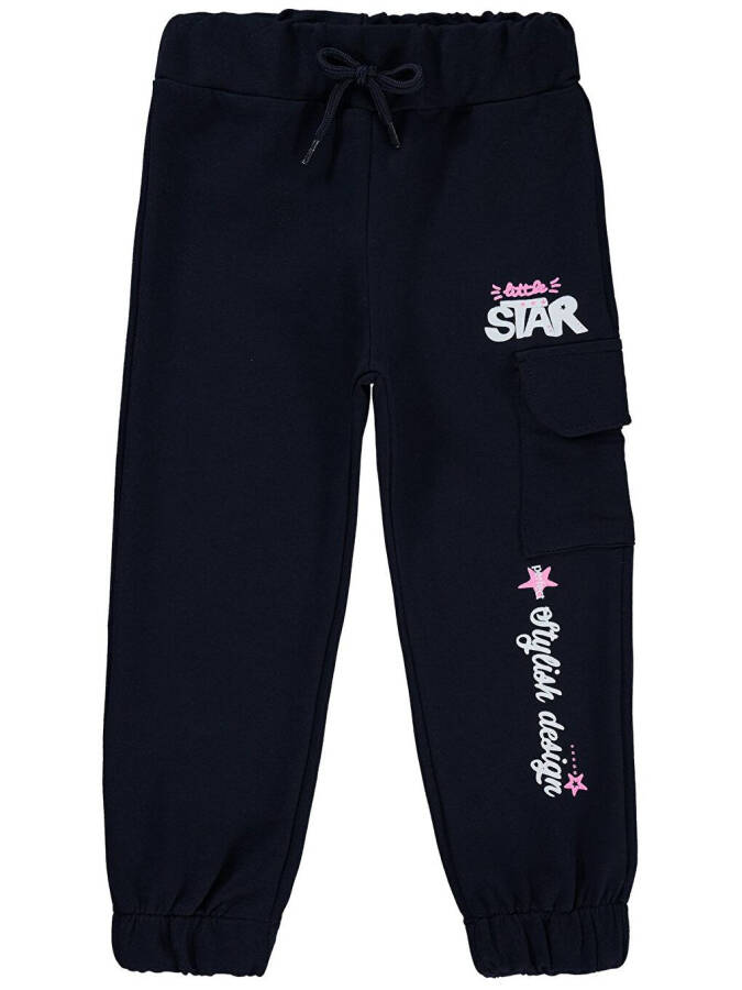 Girls Kids Sweatpants 2-5 Years Navy Blue - 1