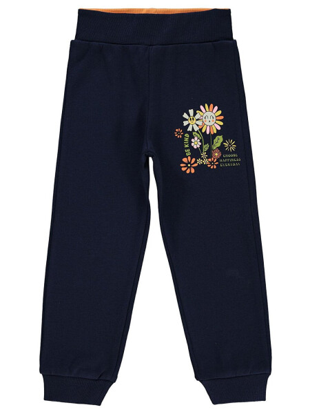 Girls Kids Sweatpants 2-5 Years Navy Blue - 3