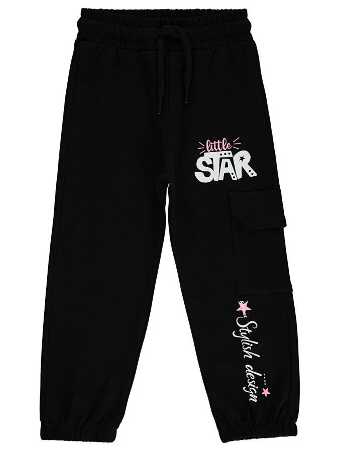 Girls Kids Sweatpants 2-5 Years Old Black - 3