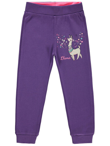 Girls Kids Sweatpants 2-5 Years Purple - 3