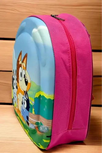 Girls Kindergarten Nursery 3D Embossed Eva Printed 2-6 Age Daily School and Backpack-Bluey - 5