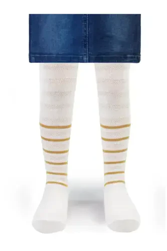 Girls Kız Çocuk Külotlu Çorap 3-11 Yaş Ekru - CIVIL (1)