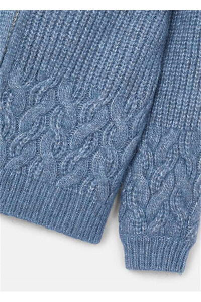 Girls Knit Hooded Jacket 4367 - 2