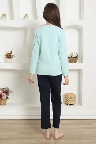 Girls Knit Pajama Set 20421 - 9