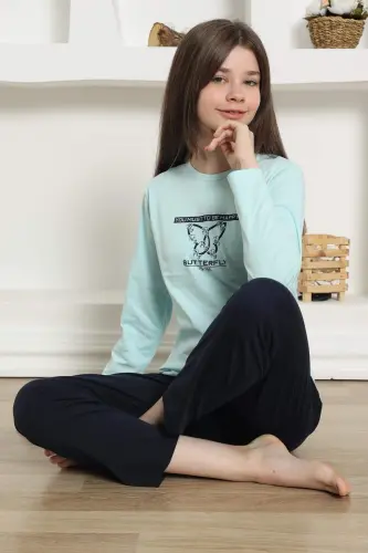 Girls Knit Pajama Set 20421 - 7