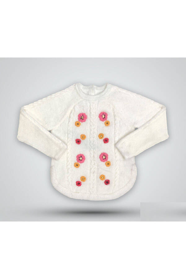 Girls' knitted sweater - 1