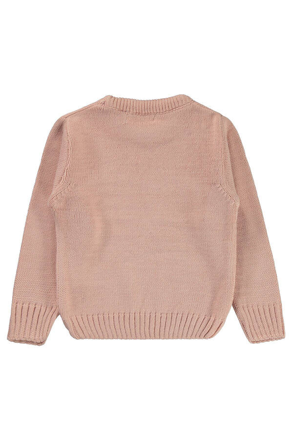 Girls' Knitted Sweater, Powder Pink, 2-5 Years - 6