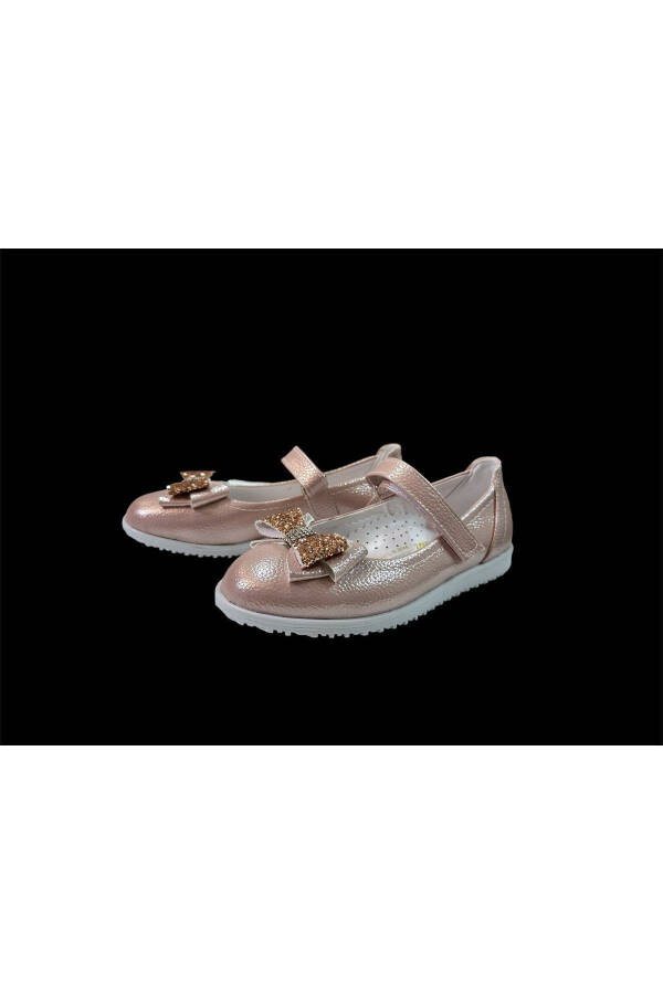 Girls' Leather Look Ballerinas for Everyday and School Use - 1