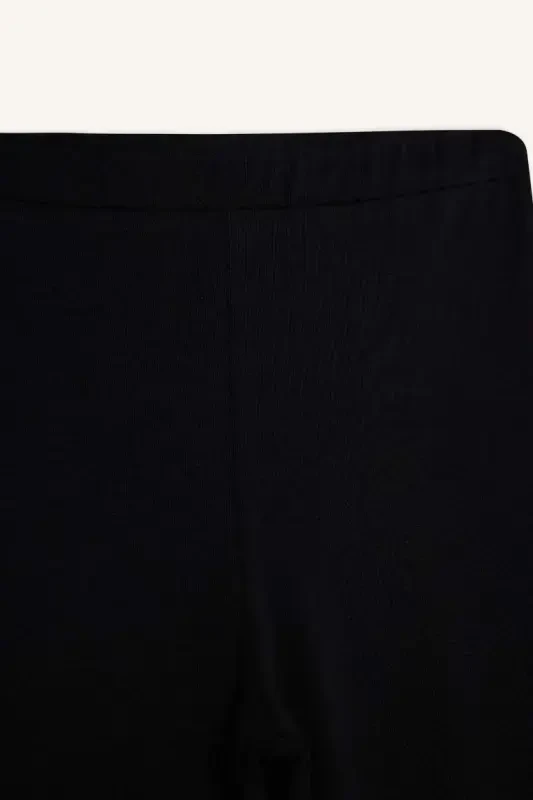 Girls' Long Leggings Black - 7