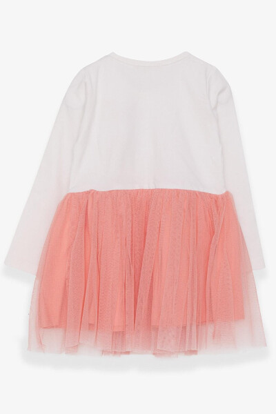 Girls Long Sleeve Dress with Bear Accessory Ecru (3-4 Years) - 5