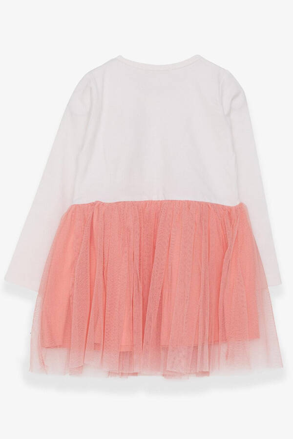 Girls Long Sleeve Dress with Bear Accessory Ecru (3-4 Years) - 5