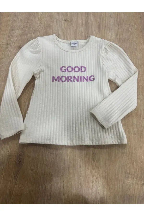 Girl's Long Sleeve Knit Sweater - 1