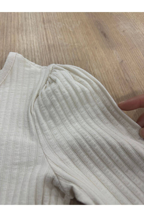 Girl's Long Sleeve Knit Sweater - 4
