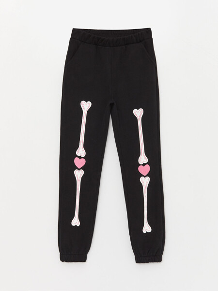 Girls' Long-Sleeved Sweatshirt and Jogger Pants with Bike Print - 16