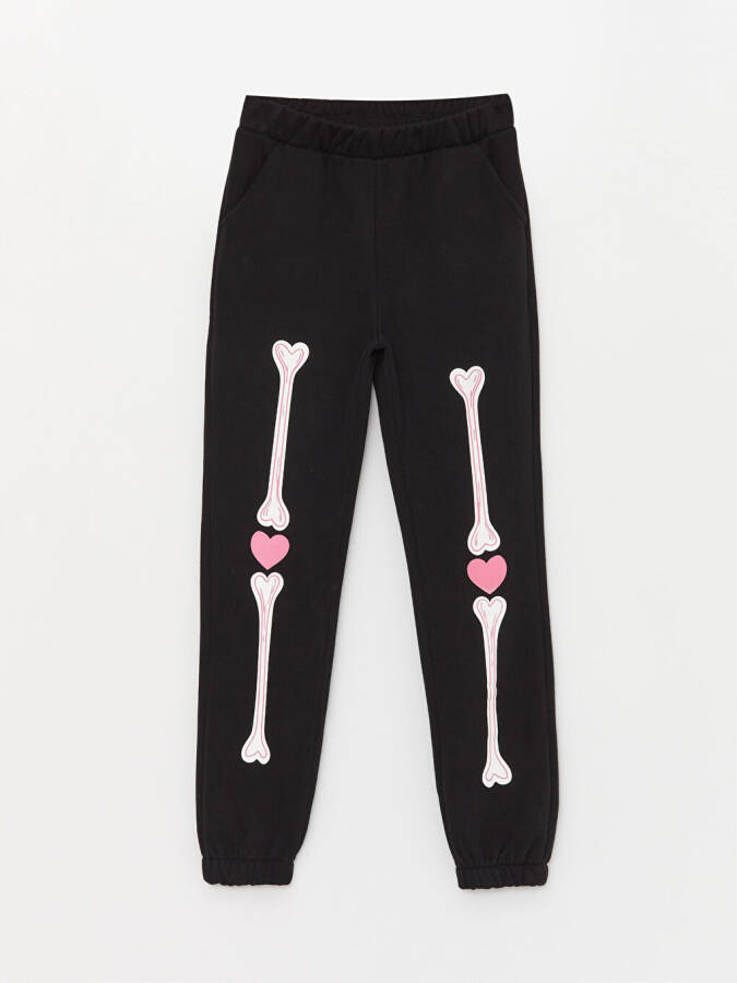 Girls' Long-Sleeved Sweatshirt and Jogger Pants with Bike Print - 10