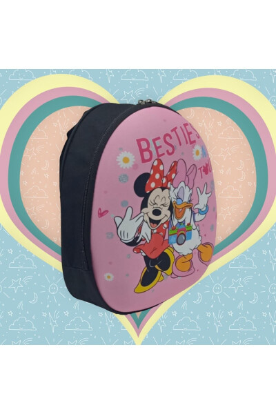 Girls Minnie Mouse and Daisy Character 3-6 Year Old Kindergarten and Daily Small Backpack - 3