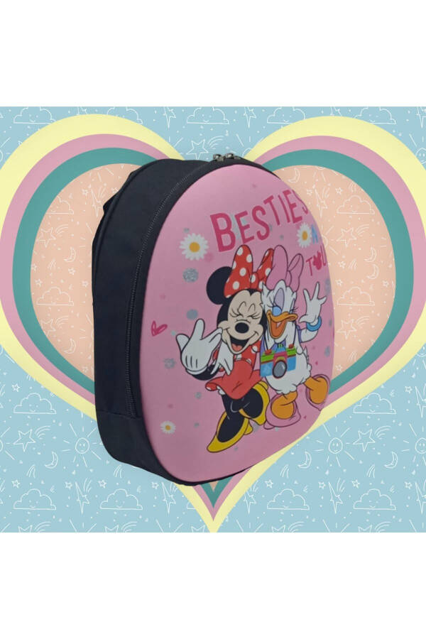 Girls Minnie Mouse and Daisy Character 3-6 Year Old Kindergarten and Daily Small Backpack - 3