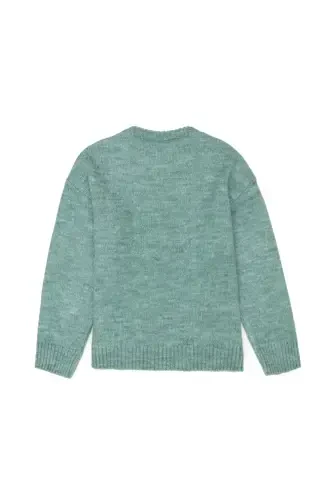 Girl's Mint Melange Sweater 50276993-VR176-902554 - 4