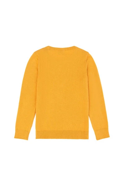Girls Mustard Basic Crew Neck Sweater 50275851-VR072 - 5